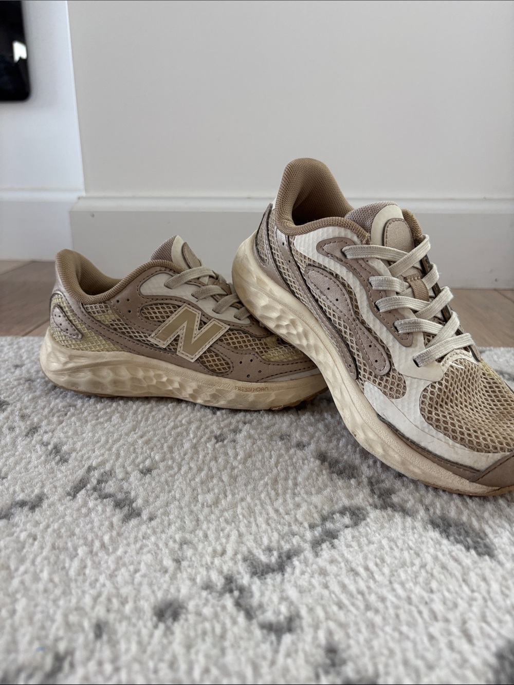 New Balance Women’s Tan/Beige Athletic Sneakers